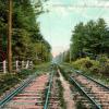 Post Card of the Trolley Tracks leading to Whalom Park Entrance - Contributed by Paul Porter